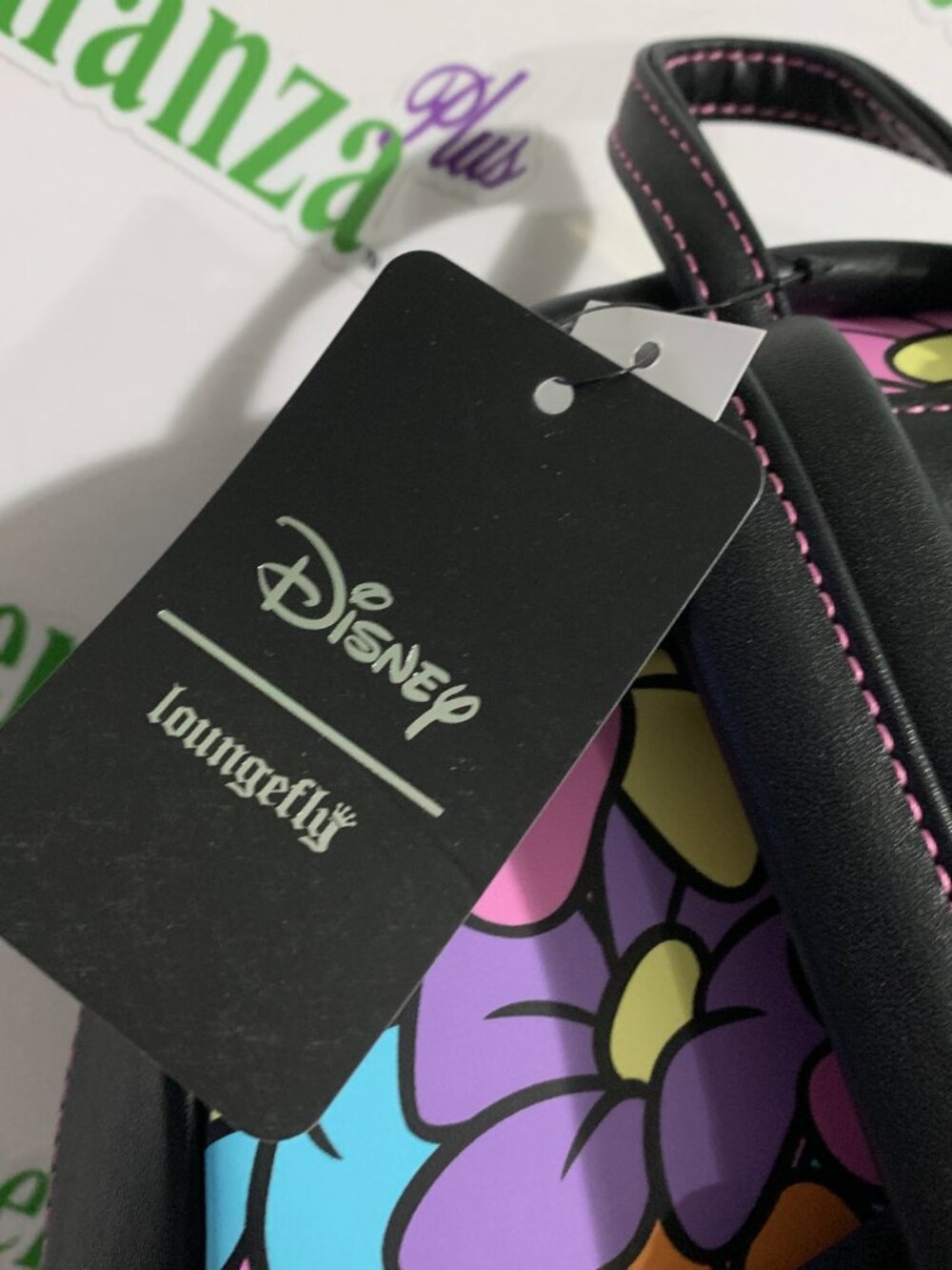 Loungefly Mini Backpack Disney Bambi Flower Figural Skunk Faux Leather Bag - Picture 8 of 12